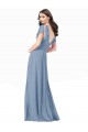 Chiffon Prom Dress with Flutter Sleeves and Front Slit UK Website