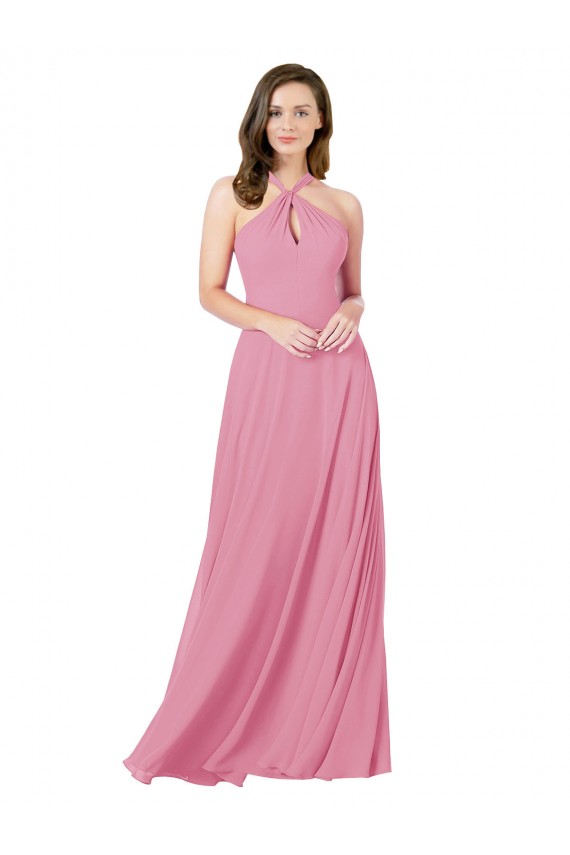 Chiffon Prom Dress with Keyhole Front UK Website