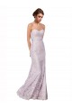 Floor Length Fitted Sweetheart Lace Prom Dress UK Website