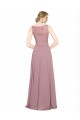 Long A-Line Chiffon Prom Dress with Sleeveless Lace Crop Top UK Website