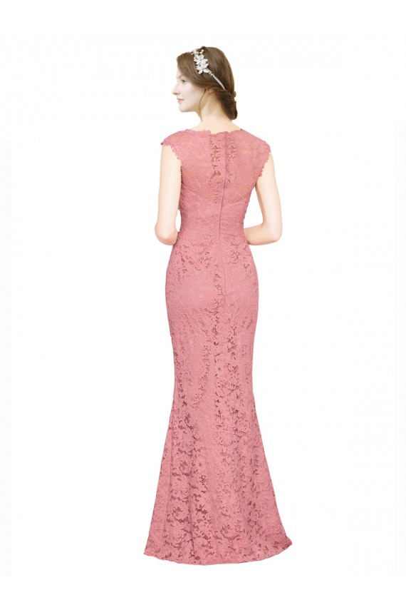 Sweetheart Mermaid Long Lace Prom Dress with Wide Straps UK Website