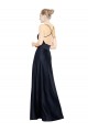 Sexy Satin Prom Dress with Deep V-Neckline and Strappy Back UK Website