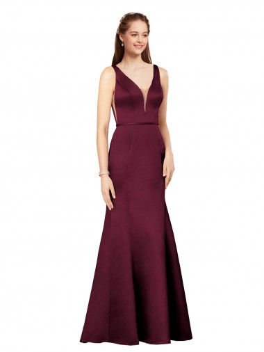 Sexy Satin Prom Dress with Side Cutouts UK Website