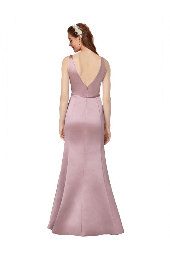 Sexy Satin Prom Dress with Side Cutouts UK Website