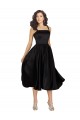 Short Square Neck Satin Cocktail Prom Dress / Homecoming Dress with Beading UK Website