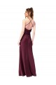 Cowl Back V-Neck Silky Satin Prom Dress UK Website