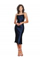 Short Sleeveless Spaghetti Straps Cowl Neckline Silky Satin Cocktail Prom Dress / Homecoming Dress UK Website