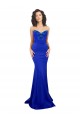 Sweetheart Flower Neckline High Neck Crepe Prom Dress UK Website