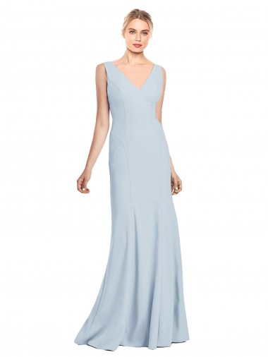Sleeveless Seamed Bodice Trumpet Prom Dress UK Website