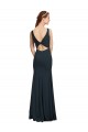Sleeveless Bateau Neckline Crepe Prom Dress with Twist Back UK Website