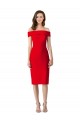 Off the Shoulder Square Neck Cocktail Prom Dress / Homecoming Dress UK Website