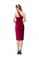 One Shoulder Short Crepe Cocktail Prom Dress / Homecoming Dress UK Website