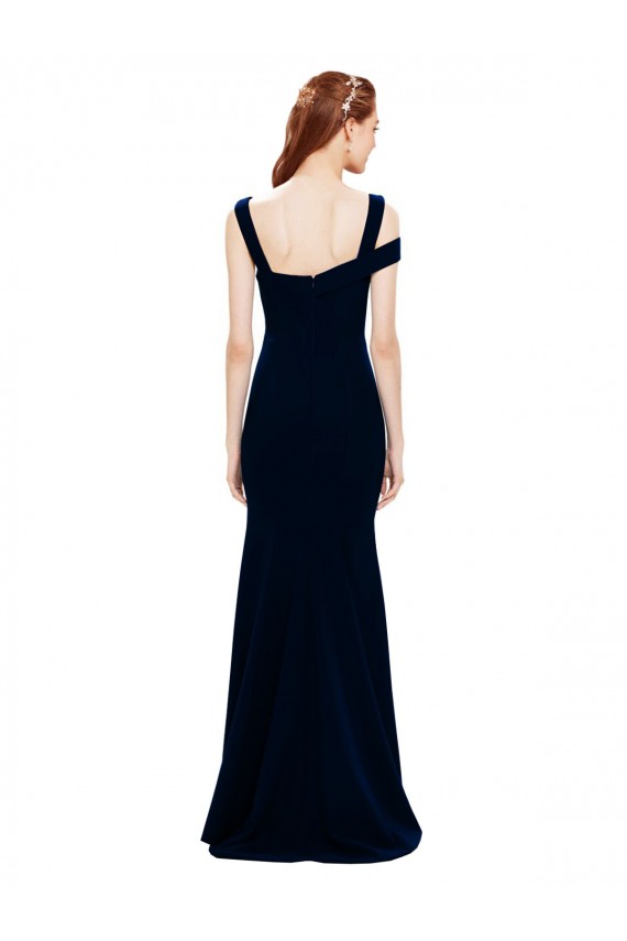 Sleeveless Crepe Mermaid Prom Dress with Side Slit UK Website