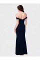 Mermaid Off the Shoulder Long Crepe Prom Dress with Low Back UK Website