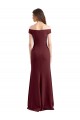 Off the Shoulder Fit and Flare Stretch Crepe Prom Dress UK Website
