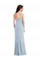Flattering Trumpet Maxi Crepe Prom Dress with Front Slit UK Website