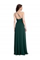 A-Line Slim One Shoulder Crepe Prom Dress with Asymmetrical Straps and Side Slit UK Website