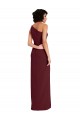 Sleek One Shoulder Long Crepe Prom Dress with Daring Slit UK Website