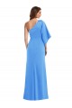 One Shoulder Bell Sleeves Trumpet Prom Dress UK Website